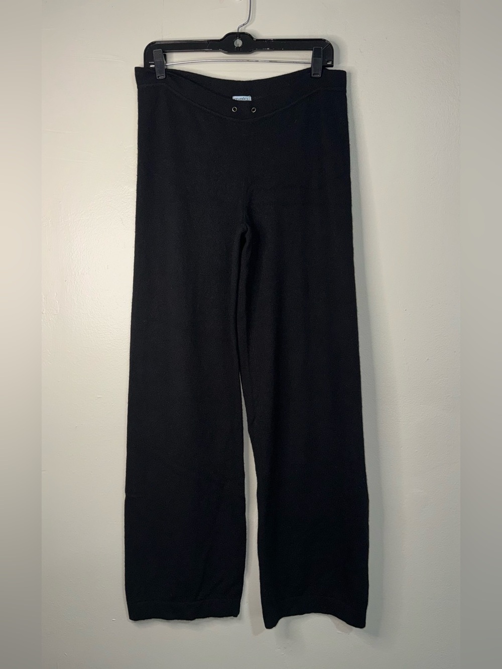 Malo Cashmere Black Knit Pants